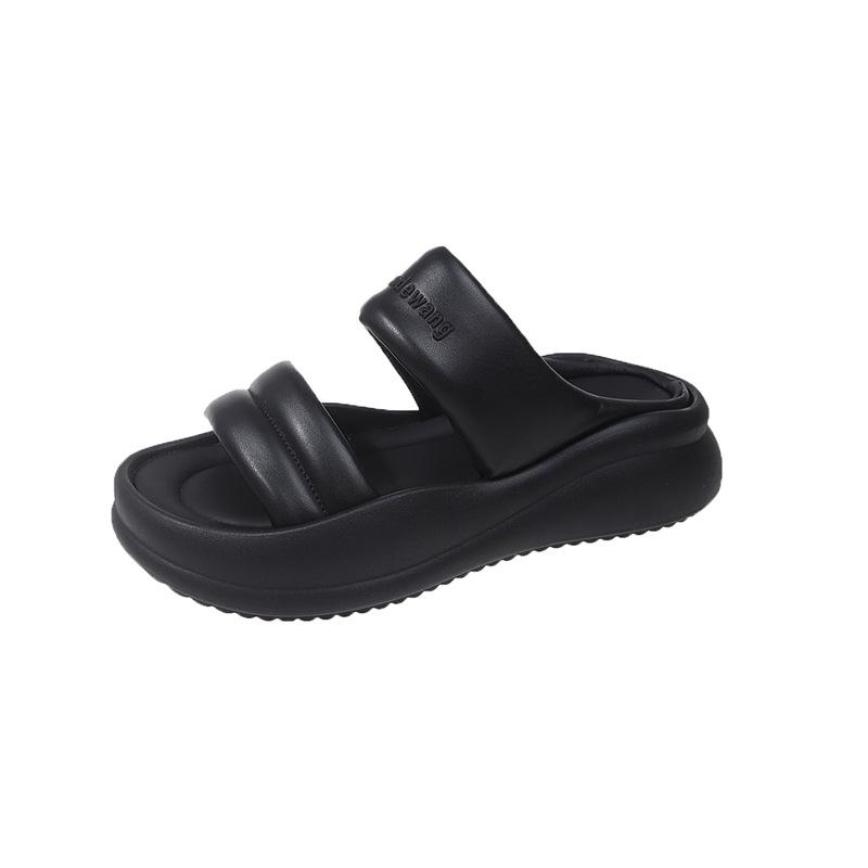 

Женские серебристые тапочки на толстой подошве, новинка лета 2024 года, модные универсальные односложные женские повседневные сандалии 40