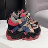 Fashion Women Chunky Sneakers New 2024 Autumn High Platform Dad Shoes Women Casual Trainer Sneakers Thick Sole Vulcanize Shoes 9.5CM