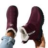 Women's Platform Snow Boots Winter Warm Waterproof Ankle Booties With Fur Lined Comfortable Walking Shoes Non-Slip Outdoor Short Boots for Women