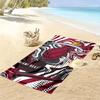 Miami Heat Print Beach Towel, Large Soft Quick Dry Towel for Beach Camping Swimming