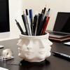 Creative Multi Sided Facial Pen Holder Home Storage Ornament Office Desktop Decoration Ornaments Commemorative Gifts