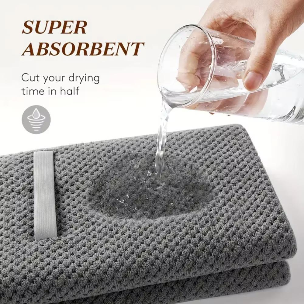 Ultra Absorbent Microfiber Hair Towel with Elastic Band Quickly Dry Hair Hat  Hair Drying