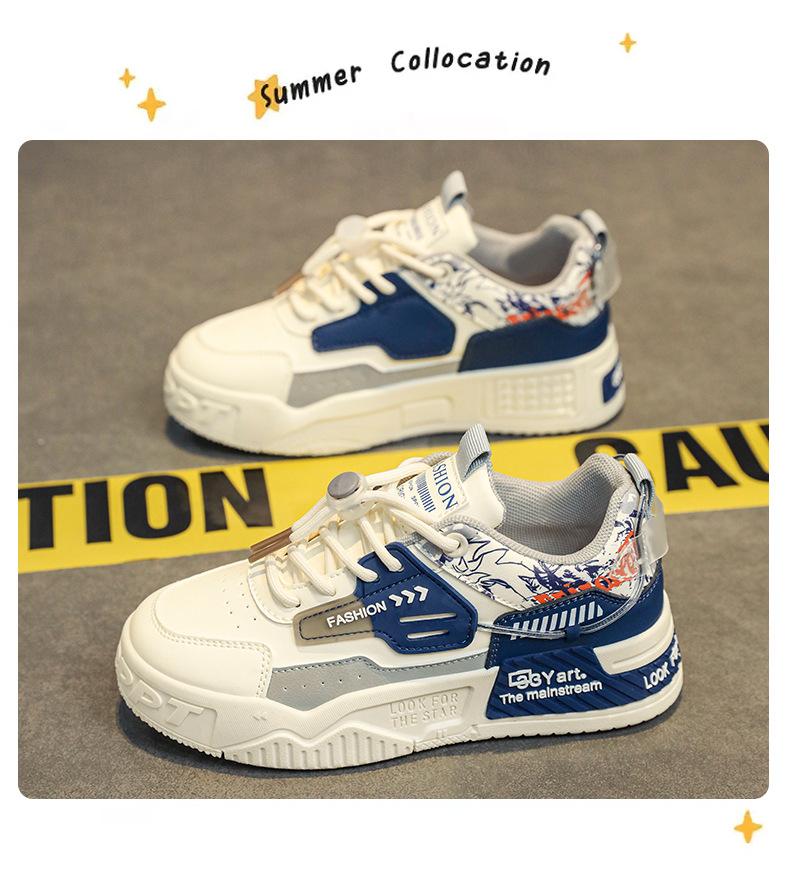 2025 parent-child men's shoes spring and summer casual board shoes personalized youth low-top sports board shoes men's trendy shoes