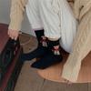 Ladies Autumn Winter Thickened New Sweet Cartoon Bear Wool Medium Tube Pile Socks