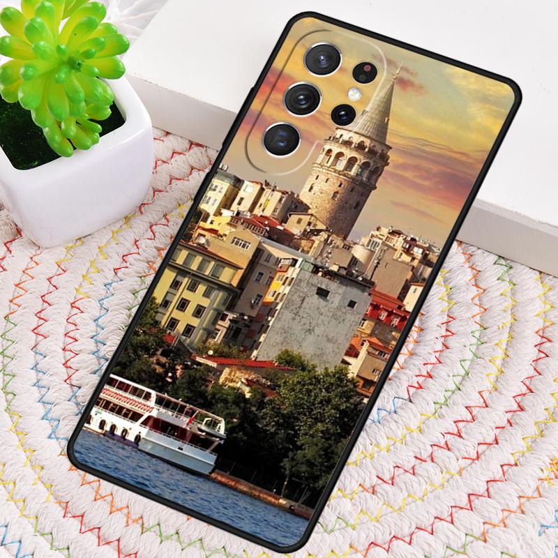 Turkey Istanbul Scenery TPU Phone Case For Samsung Galaxy note 10 pro S26 S25 S24 S23 S22 Ultra Plus S21 FE S20 Shockproof Cover