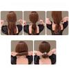 Rhinestone Star Hair Pin Flower Bud Head Bun Maker Bow Pearl Magic Bun Maker Lazy Hair Dish Artifact Women Hair Styling Braiders