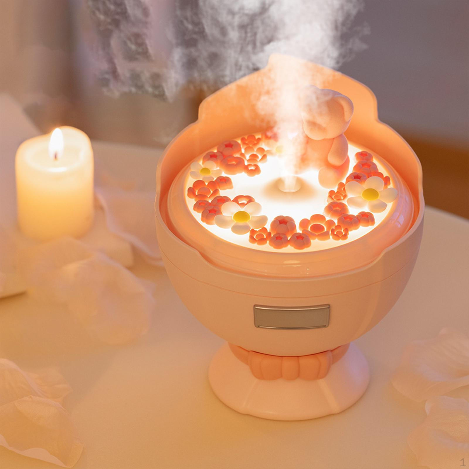 

Bouquet Shaped Humidifier Essential Oil Diffuser, Portable Small for Office розовый