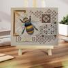 Beginner Embroidery Kit For Adults Embroidered Thread Hoop Needle Scissor Bee Pattern Animal Embroidery Kit For Sewing
