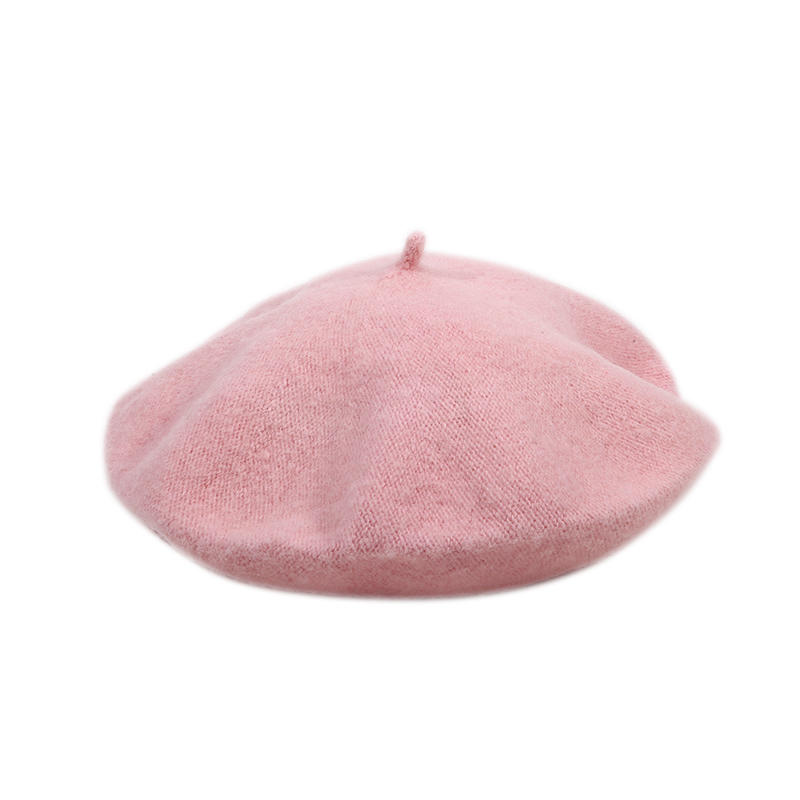 Women'S French Style Classic Solid Color Wool Beret Hat Elegant Autumn Winter Artist Beanies Baggy Ski Caps