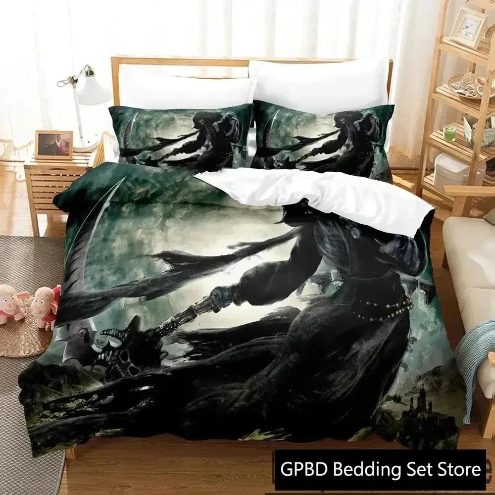 Luxury New 3D Print Dark Grim Reaper  Bedding Set Boys Girls Twin Queen King Size Duvet Cover Bed Boys Adult Home Textileextile