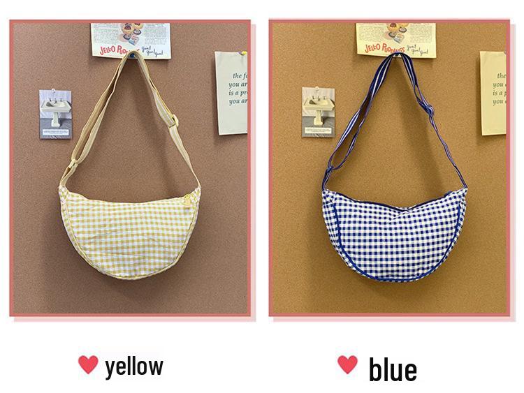 Retro Plaid Women's Dumpling Crossbody Handbag