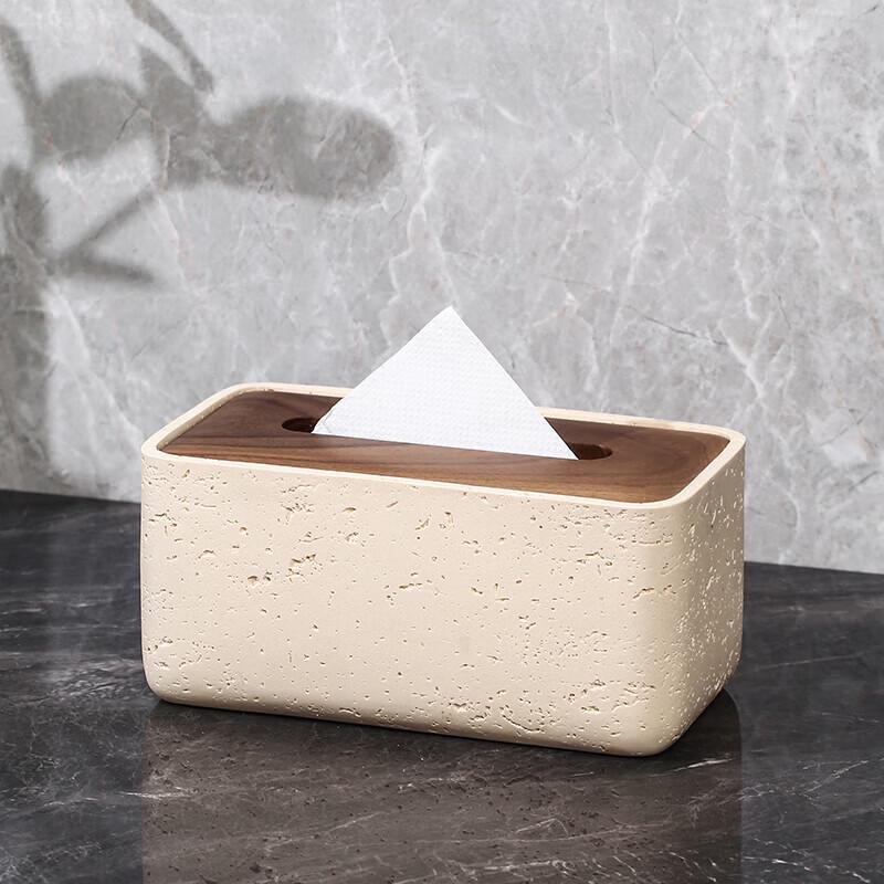 HAOTO Light Luxury Desktop Tissue Box