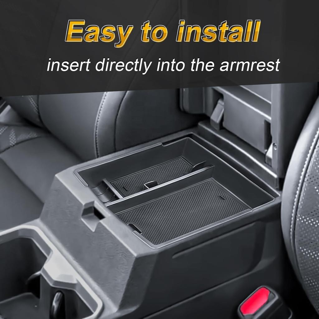 Center Console Organizer Compatible With 2024 2025 Toyota Tacoma Console Armrest Storage Box Interior Ert Storage Tray Secondary Accessories