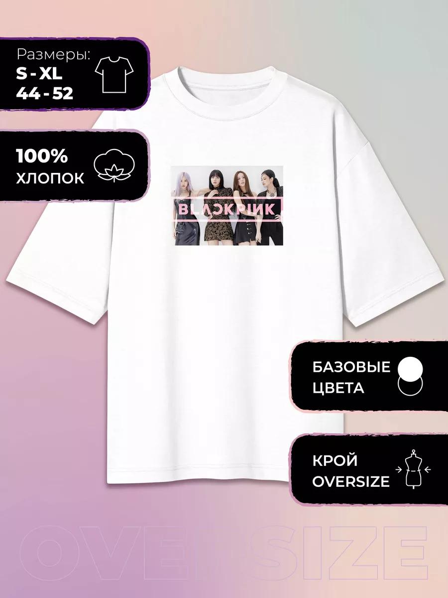 Oversized T-shirt with BLACKPINK print S