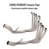 Exhaust Pipe Modification for CBR65R/CB650R - Side, Mid, and Front Sections