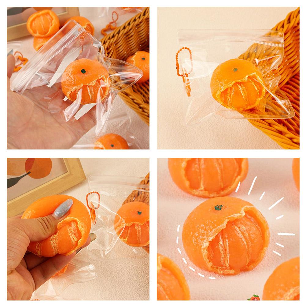 1Pc Peeled Orange Squishy Toy, Slow Rebound Fruit Squeeze Stress Relief Fidget Toy United States