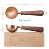 Easyworkz Retro Coffee Measuring Spoon, 10 Gram, Stainless Steel Scoop with Black Walnut Handle (Rose Gold)