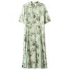 2026 Summer Chiffon Print Qipao: Stylish Short-Sleeve Dress for Middle-Aged & Elderly Women