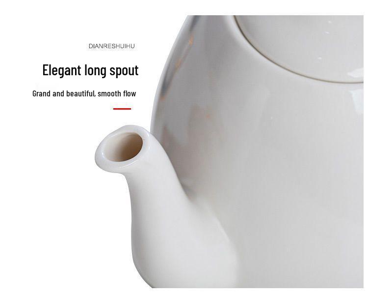 Ceramic Electric Kettle with Auto Power-Off, Large Capacity for Brewing Tea At Home