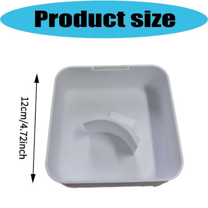 Drain Guide Tray for Washer Area 2 Piece PE Plastic Funnel Tray Set with Square Form and Curved Water Channel for Laundry Room Drain Use