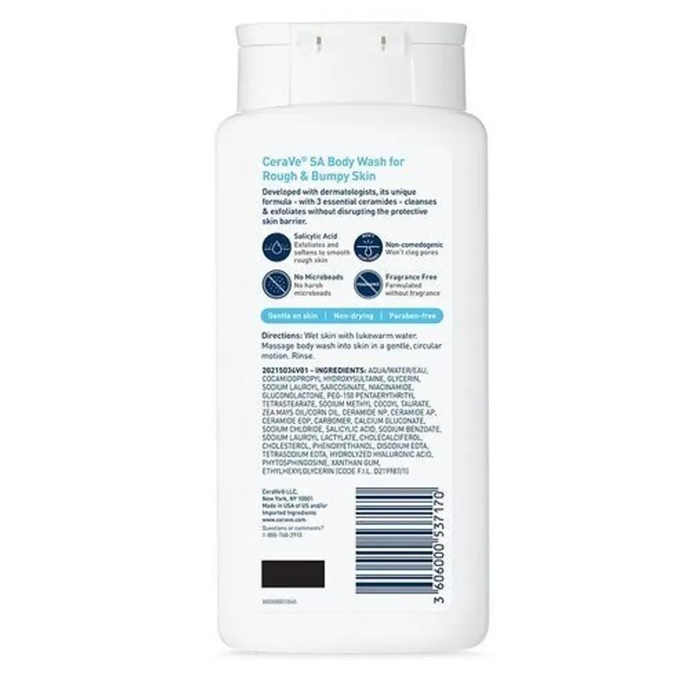 CeraVe CeraVe Detergente Corpo Esfoliante con Acido Salicilico 296mL