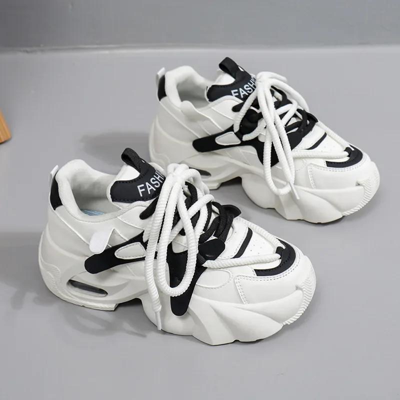 Women Casual Sneakers Autumn New Fashion Casual Sports Shoes Women Platform Lace-up Student Sports Running Shoe Zapatillas Mujer