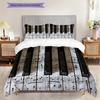 1PC Music, guitar Theme Bedding Quilt Set Quilt Cover Pillowcase Home Decoration Birthday Gift (1 * duvet cover + 2 * pillowcase, without core)