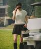 OBER GOLF Cool Collared Knit Cap (White)
