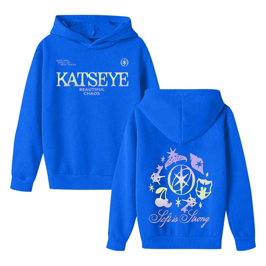 Kids' Long Sleeve Loose Pullover Letter Print Drawstring Hooded Sweatshirt