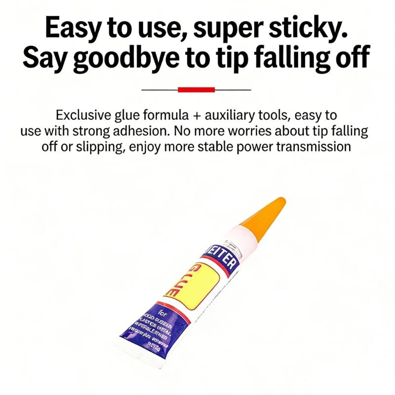 Billiard Pool Cue Repair Set Plastic Pool Repair and Replacement Clamp Tool Billiard Cue Tips Burnisher Maintenance Tool