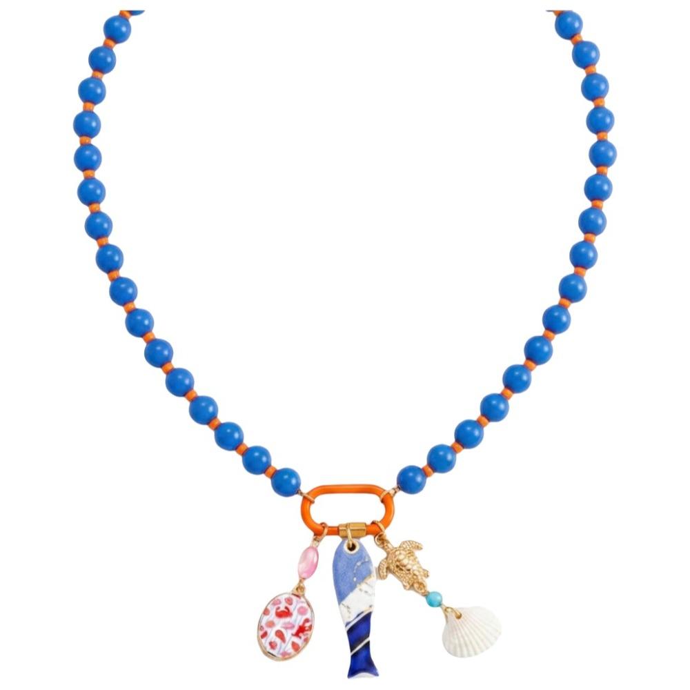 Handmade Beaded Necklace Starfish Shell Charm Multi-Layer Necklace Boho Necklace  Jewelry Gifts