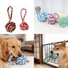 Dog Cat Interactive Chewing Rope Toy With Durable Cotton For Dental Cleaning And Engagement