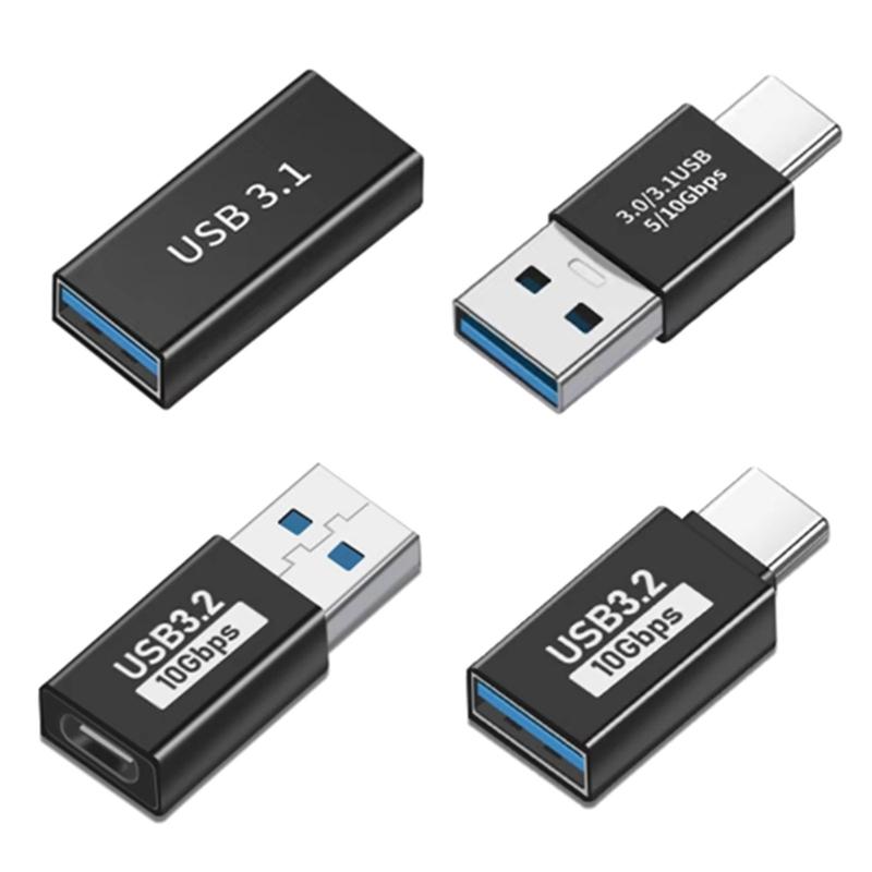USB 3.1 to Type C Adapter Male Female OTG Connectors for Fast Data Transfer Up to 10Gbps for Multiple Devices