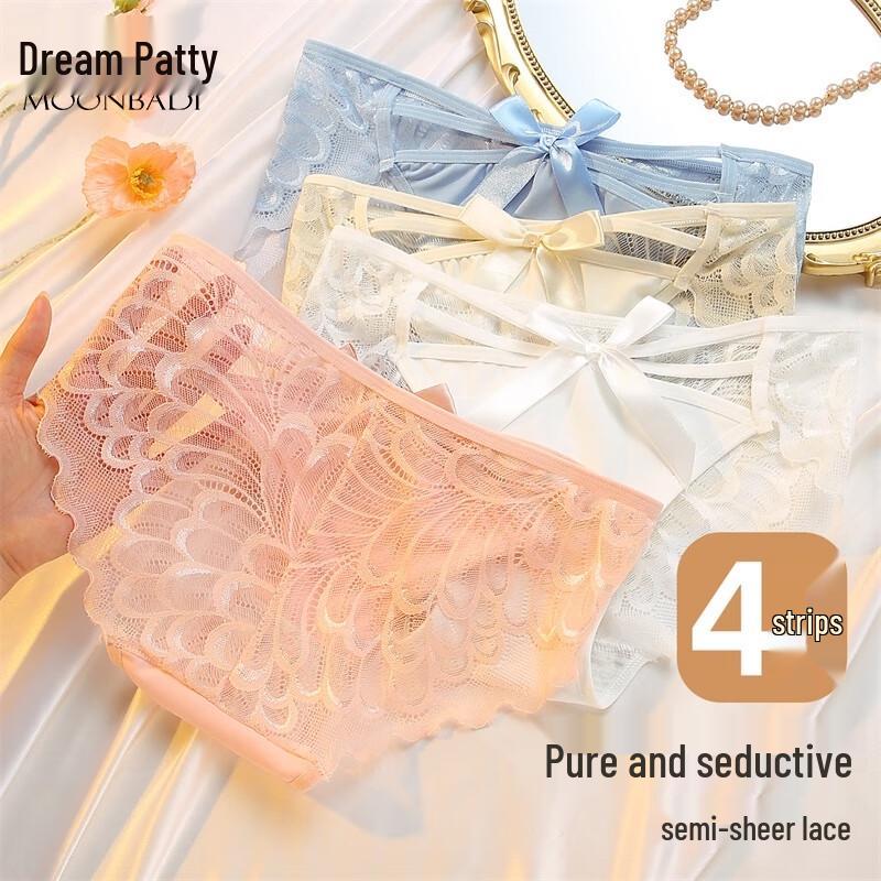Mengbati Women s Sexy Lace Briefs 4-Pack M