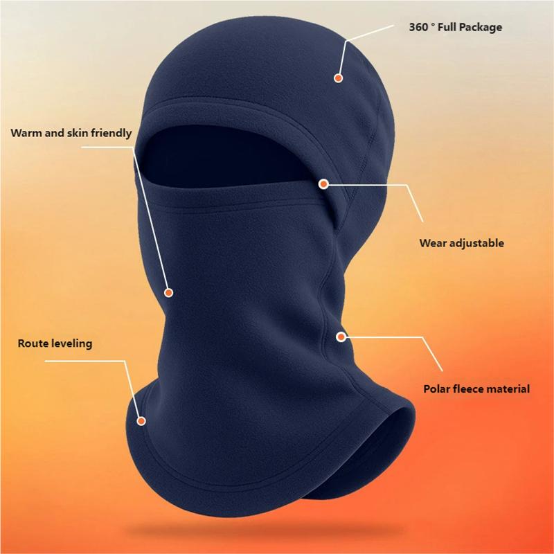 Kids Balaclava Ski Mask Thermal Fleece Winter Neck Warmer Adjustable Windproof Face Cover Hood Hat For Outdoor Cycling Snowboarding