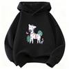 Colorful Cartoon Horse Cute Hoodie Kids Children's Sweatshirt Cute Graphic Hoody for Boys Girls Autumn Winter Casual Hoodies