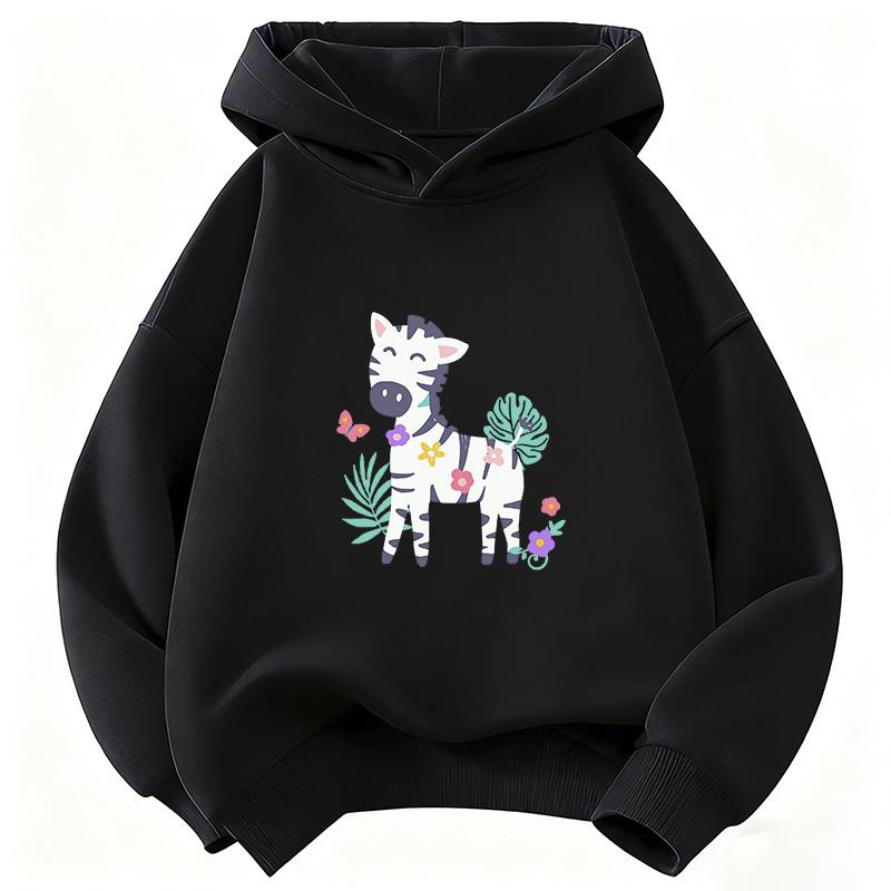 Colorful Cartoon Horse Cute Hoodie Kids Children's Sweatshirt Cute Graphic Hoody for Boys Girls Autumn Winter Casual Hoodies