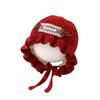 Winter Lace Tie Windproof Baby Princess Hat – Cute & Warm Knit for Infants