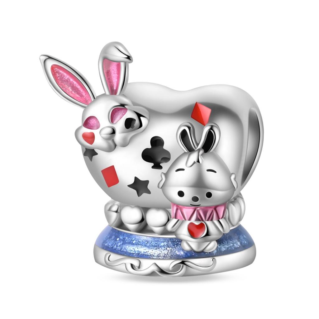 Klassische Kupfer Clown Perlen & Spielkarte Pik As Anhänger Charm Passend für Armband Zarter Bunter Schmuck Geschenke