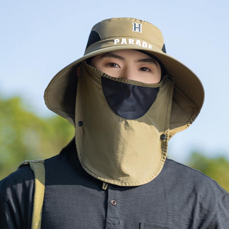 New Multi Functional Wide Hat Full Cover Neck Protection Sun Protection Hat Outdoor Fishing Anti Ultraviolet Hiking Mountain Climbing Hat