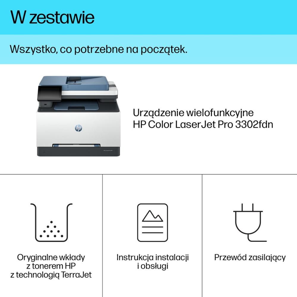 Hp Color Laserjet Pro 3302Fdn All-In-One