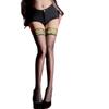 Lace Floral Stockings Ultra-Thin Aurora Lace Sexy Knee Socks Nightclub Dancing Contrasting Color Babes Black Stockings