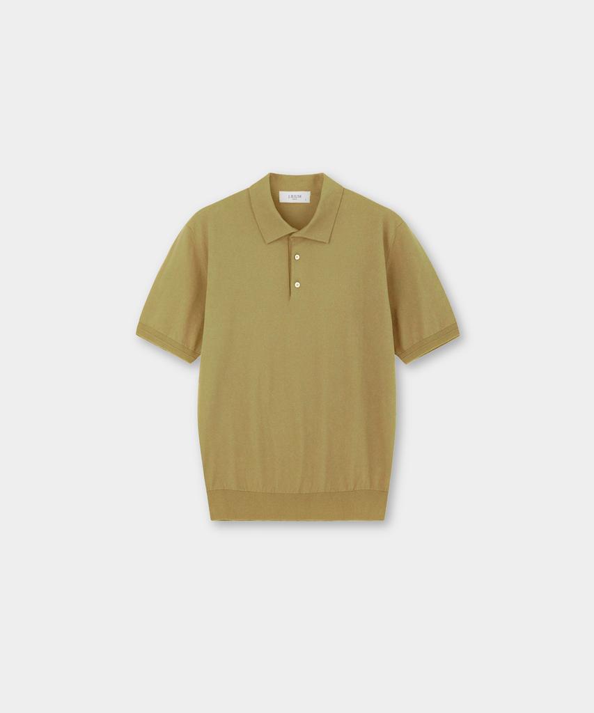 Jeilium Cotton Summer Essential Polo Neck Yellow Green (Dry Touch)