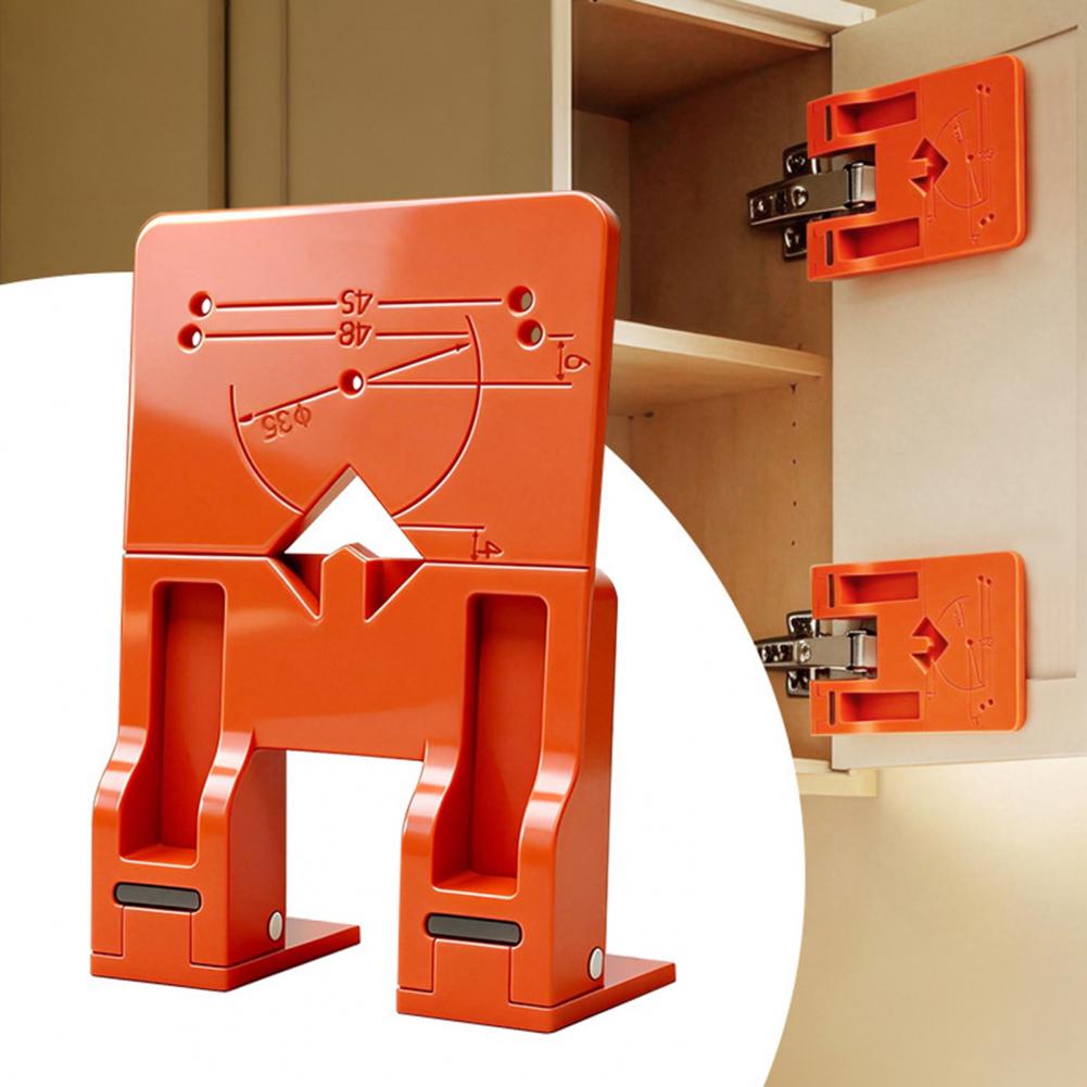 Hinge Mounting Bracket with Powerful Double-Sided Magnets 2.6mm Hinge Gap Spacer Professional Hinge Installation Tool