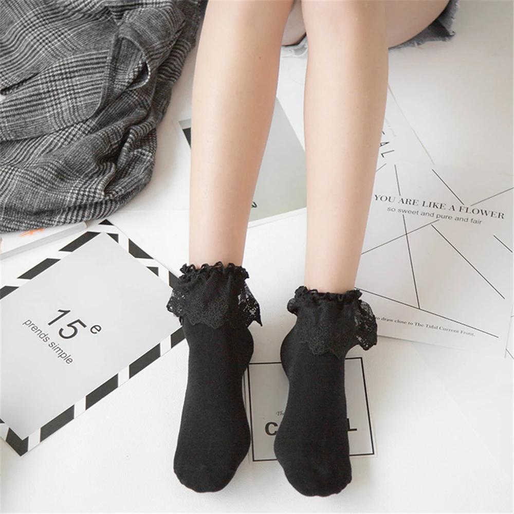 Dropship Alert! Adorable Women's Lace Ruffle Frilly Short Socks In Cute Princess Lolita Style