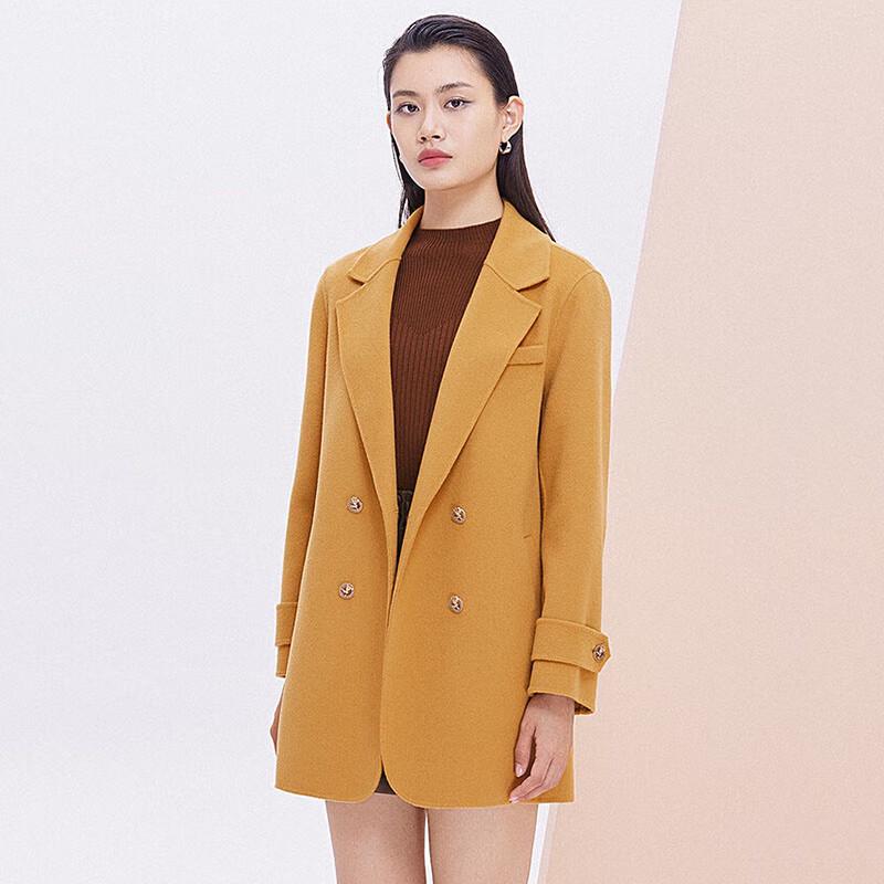 

JESSIE Женское двубортное шерстяное пальто XL