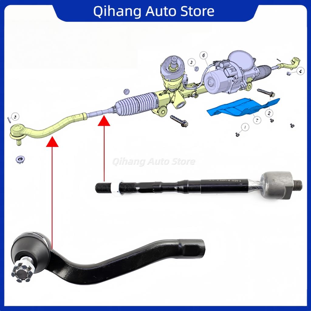For Changan UNI-K Steering Rack Outer Tie Rod Ball Joint Steering Rack Inner Tie Rod Ball Joint Steering Rack Components