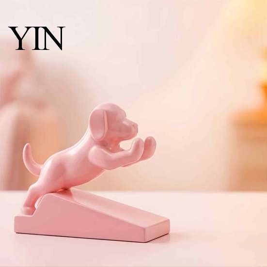 Slaapkamerdeur Accessoire Schattige Hond Stopper, 3D Geprinte Hond Wig, Decoratieve Kamerdecoratie Stop, Antislip Houder voor Slaapkamer, Babykamer, Geliefden