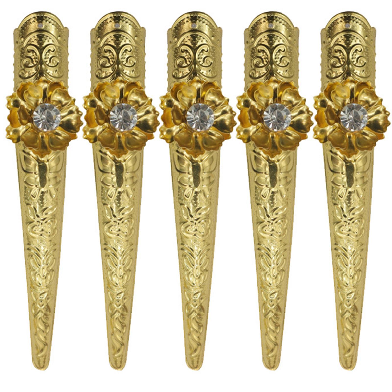 

Halloween Finger Claws Nails Tip Rings Ancient Queen Fingernail Rings for Women Halloween Cosplay Costume Accessory B