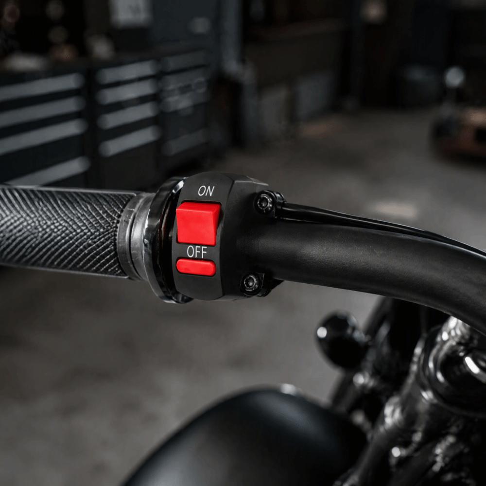 22mm(7/8in) Diameter Handlebar Mount Switch ON/OFF Design 2-Wire ONOFF Switch  Spot Light Control